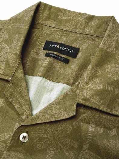 Palmen-Resorthemd palmengrün