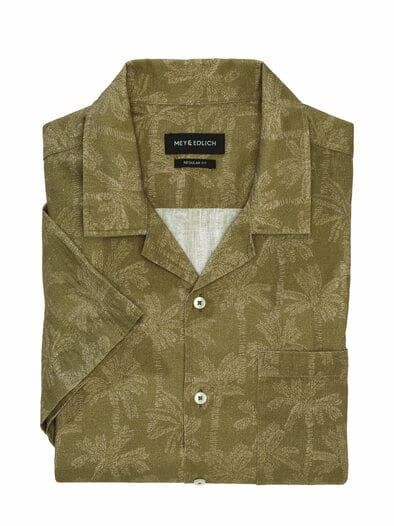 Palmen-Resorthemd palmengrün