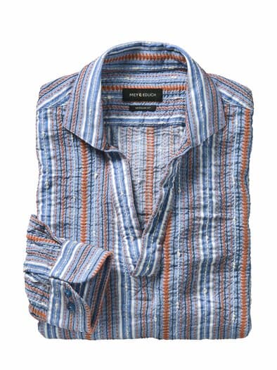 Italo-Schlupfhemd aqua/seestern