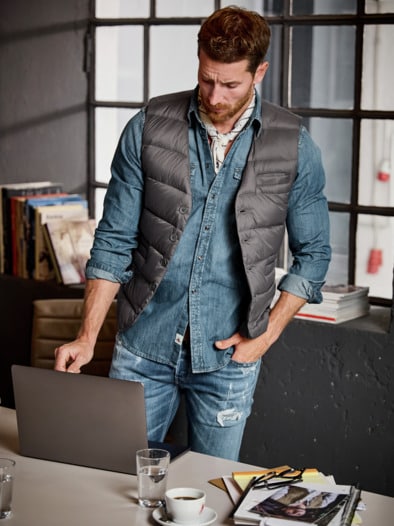 Western-Jeanshemd medium-denim