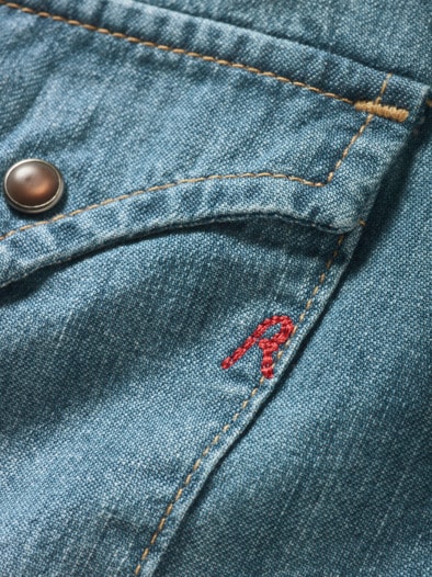 Western-Jeanshemd medium-denim