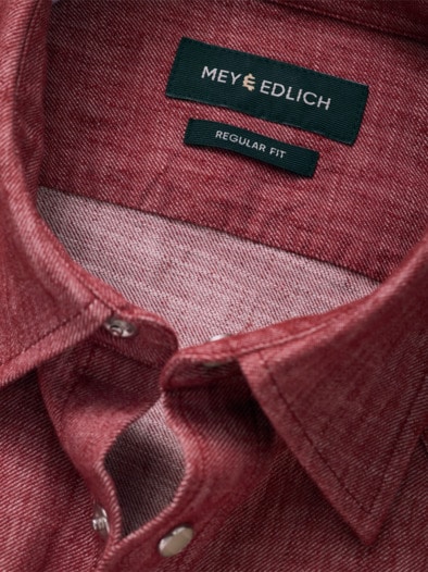 Staubfreies Westernshirt rodeorot