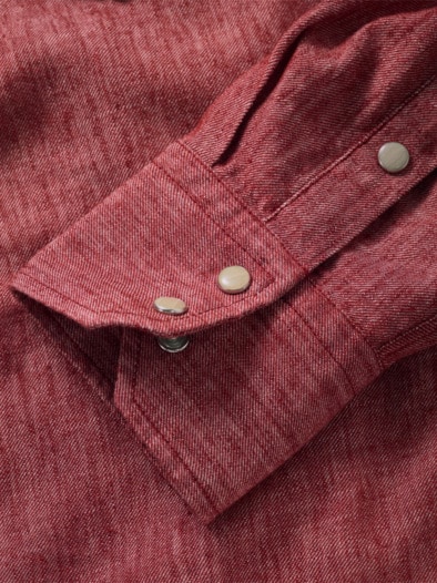 Staubfreies Westernshirt rodeorot