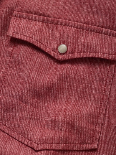 Staubfreies Westernshirt rodeorot