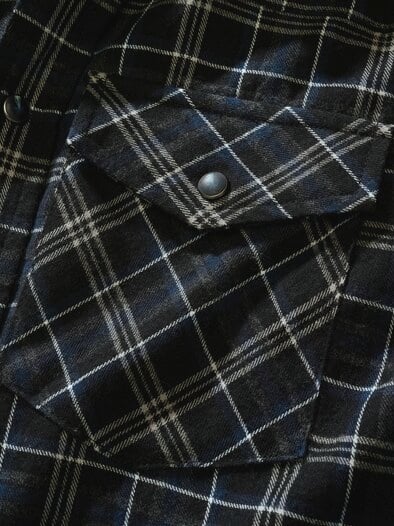 Flanellhemd Clint kohle/navy