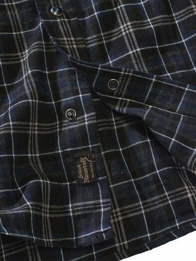 Flanellhemd Clint kohle/navy