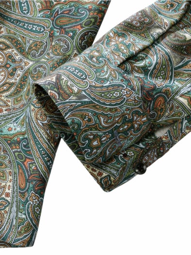 Vorfreude-Hemd Paisley moos