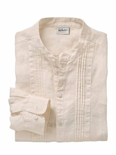 Leinenhemd Lubarnay naturweiß