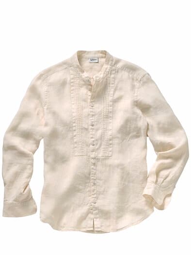 Leinenhemd Lubarnay naturweiß