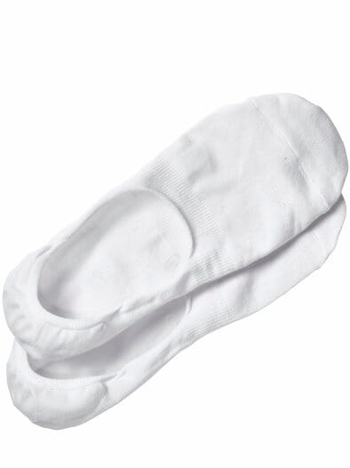 Unsichtbare Socke Twinpack weiß