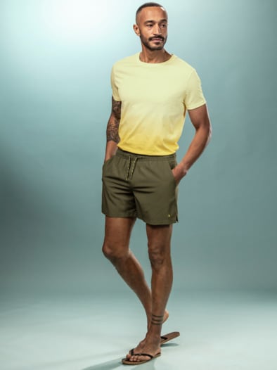 Resort-Badeshorts olive