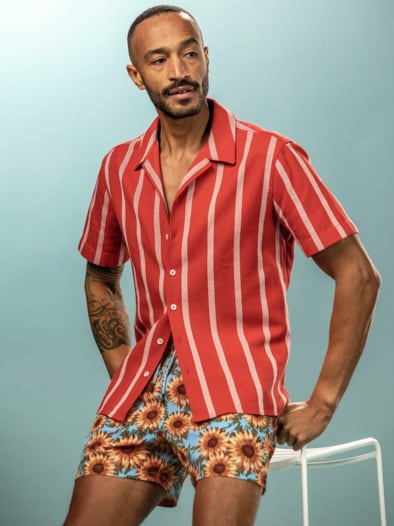 Resort-Badeshorts Toskana sonnenblumen