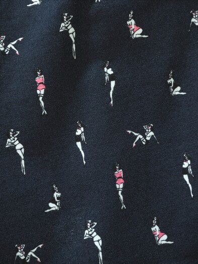 Long-Shorty Pin-up-Doll marine