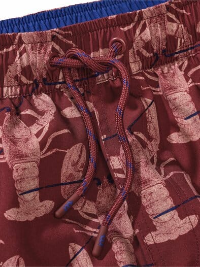 Resort-Badeshorts Lobster hummerrot