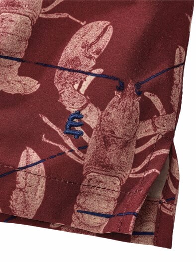 Resort-Badeshorts Lobster hummerrot