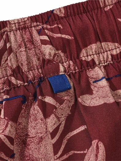 Resort-Badeshorts Lobster hummerrot