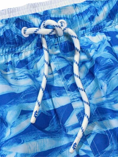 Resort-Badeshorts Fisch schwarmblau