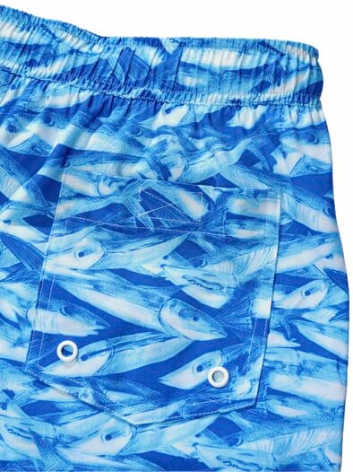 Resort-Badeshorts Fisch schwarmblau