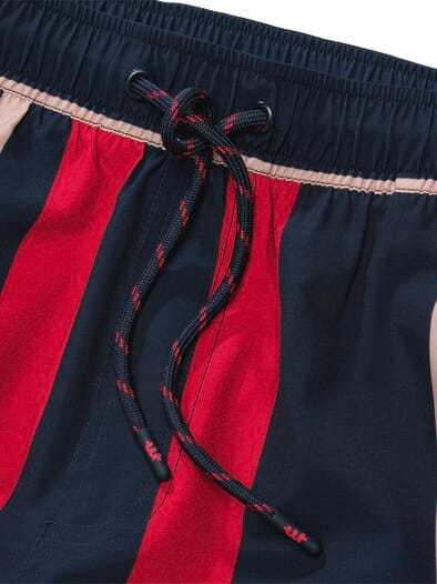 Resort-Badeshorts Streifen marina-sunset