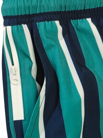 Resort-Badeshorts Streifen navy/mint