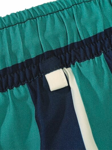 Resort-Badeshorts Streifen navy/mint