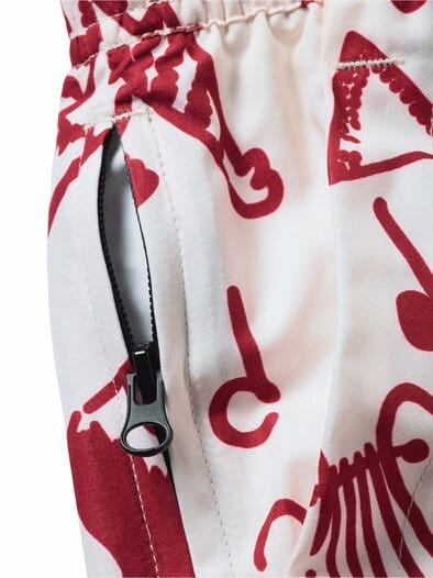 Badeshorts Arcano signalrot/weiß