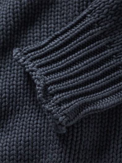 Fundierter Pullover navy