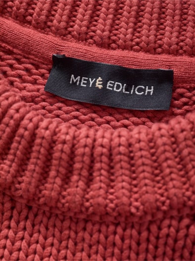 Fundierter Pullover blutorange
