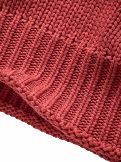 Fundierter Pullover blutorange