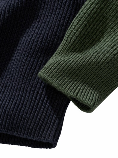 Hin-und-her-Jumper navy/oliv