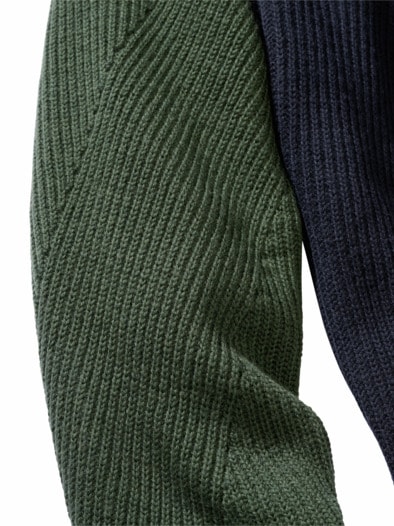 Hin-und-her-Jumper navy/oliv