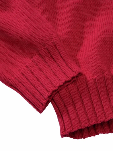Shirtkragen-Pulli chianti