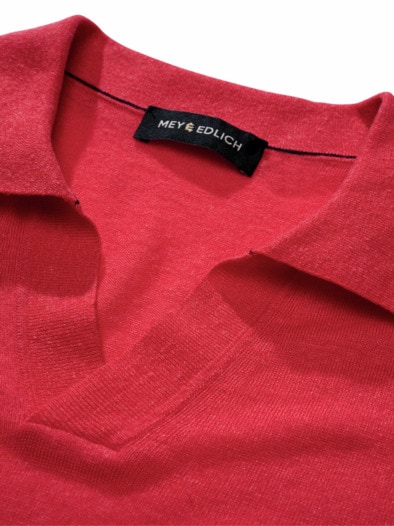 Evolutionäres Poloshirt signal-rot