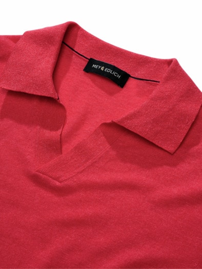 Evolutionäres Poloshirt signal-rot