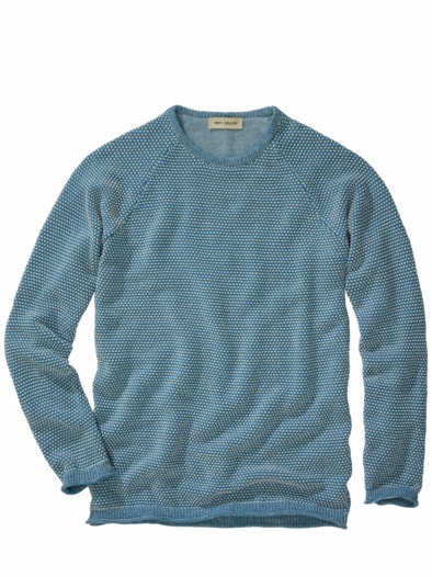 Drei-Jahreszeiten-Pullover himmelblau