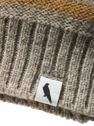 Peregrine Pullover Perry Crew Streifen grau/elfenbein/orange