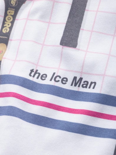 Shirt The Ice Man Racket tennisweiß
