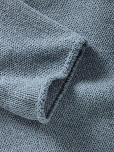 Upcycled Sweater platinblau