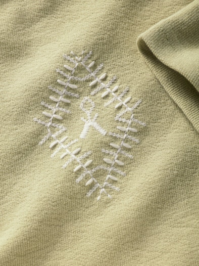 Felszeichen-Shirt currygrün