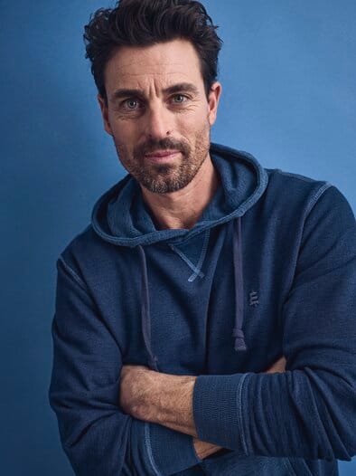 Jeansfreund-Hoodie indigo