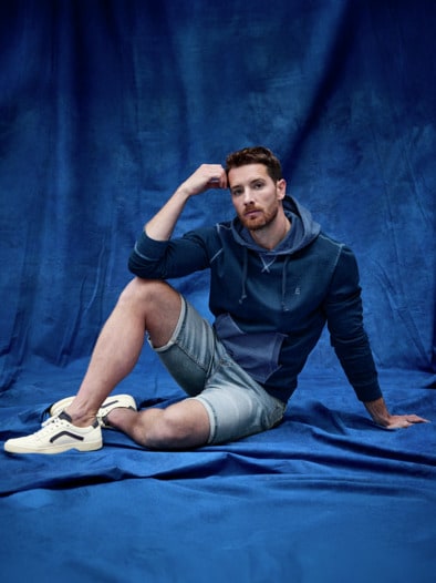 Jeansfreund-Hoodie indigo