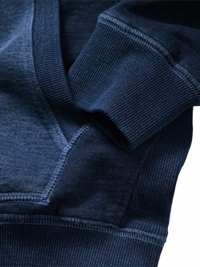 Jeansfreund-Hoodie indigo