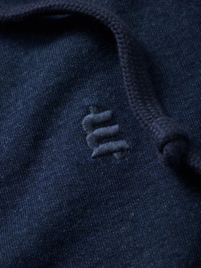 Jeansfreund-Hoodie indigo