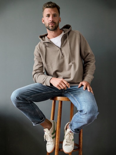 Zip-Zip-Hurra-Hoodie milchkaffee