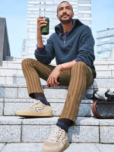 Longneck-Troyer denim-blau