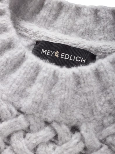 3-D-Pullover granit