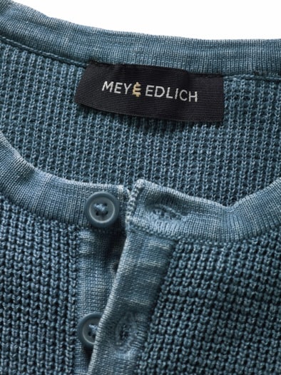 Waffle-Knit-Henley indigo
