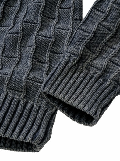 Grundstein-Pullover betonblau