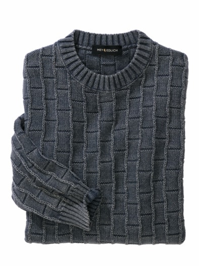 Grundstein-Pullover betonblau
