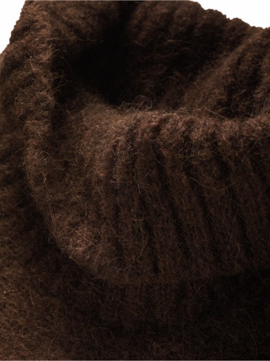 Dritte-Dimension-Pullover kastanienbraun